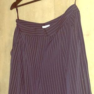 Navy and White Striped Pants